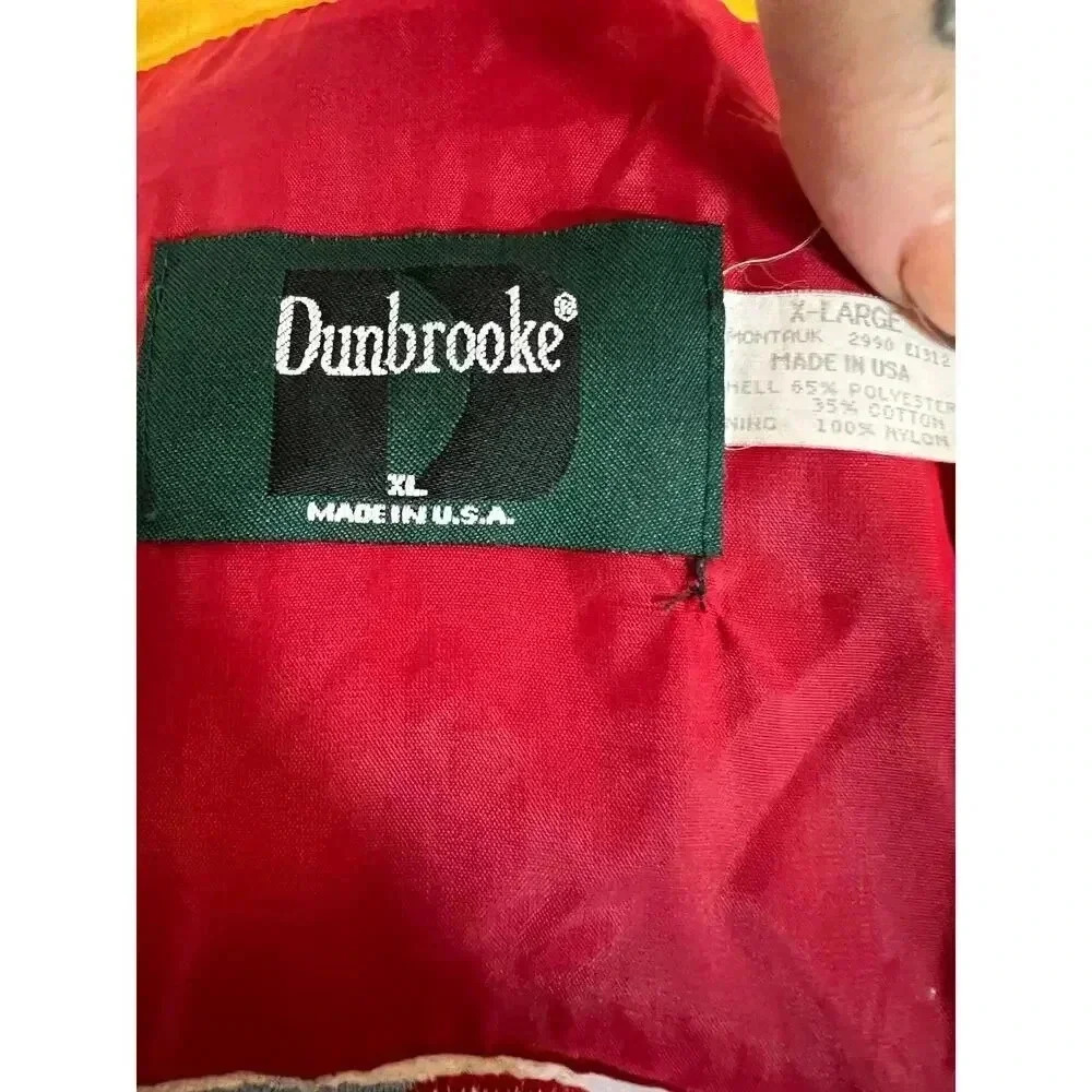 DUNBROOKE vintage COLORBLOCK JACKET SUNDOWNERS WOMENS XL - Picture 2 of 8